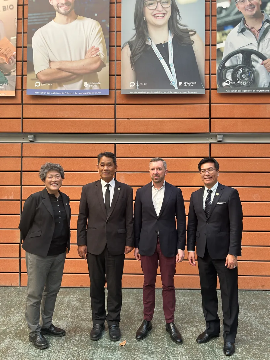 Delegation from National Dong Hwa University visiting Polytech Lille